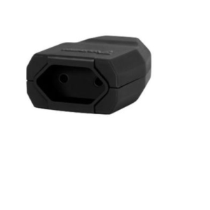 Plugue Fêmea Preto 2 Polos 10a